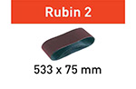 Лента шлиф. Rubin II P 80, компл. из 10шт.     75 x 533 / P80 RU2/10