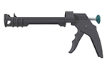 Пистолет для герметика механический с толкателем без курка с поворотным держателем, Wolfcraft