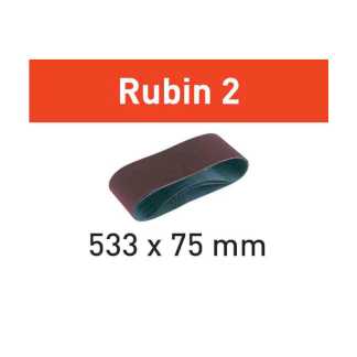 Лента шлиф. Rubin II P 60, компл. из 10шт.     75 x 533 / P60 RU2/10