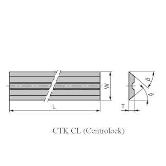 CTK CL  60.0x16.0x3.0  KCR18+ нож строгальный твердосплавный